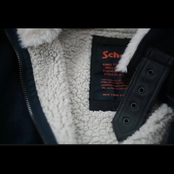 Schott NYC Sherpa Sweater Jacket. - Picture 2 of 10